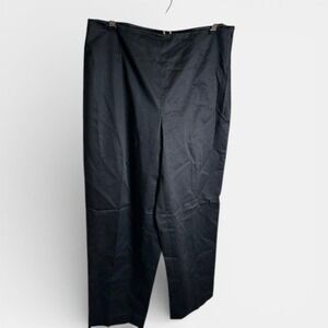 Talbots Petites Black‎ Stretch Trousers Pants Women Size 8 Flat Front Ankle